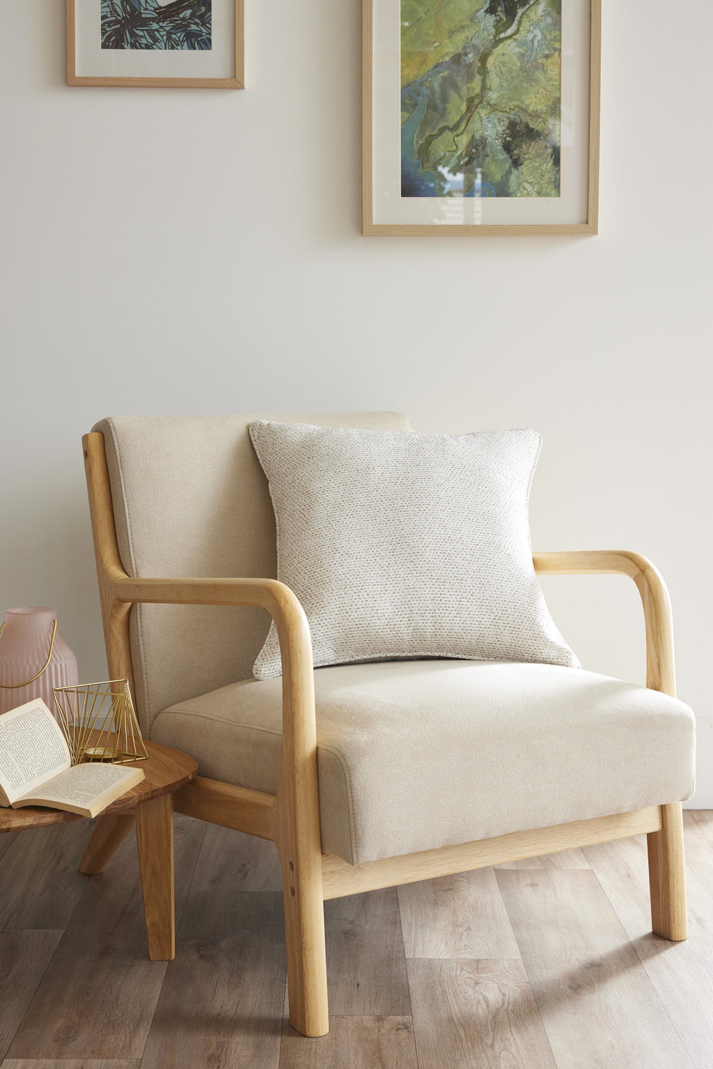 Removable Cushion Cover With Piping - Elios - Ivory