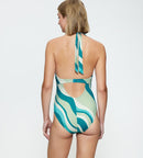 Summer Mix & Match Op Plunge Pt Swimsuit - Light Combination