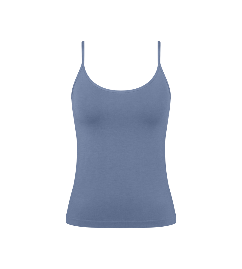 Caraco Fines Bretelles Sloggi Go Sense Spaghetti Top - Blue Shadow