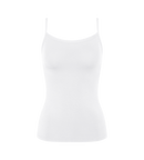 Caraco Fines Bretelles Sense Of Modal Spaghetti Top - White
