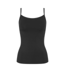 Caraco Fines Bretelles Sense Of Modal Spaghetti Top - Black