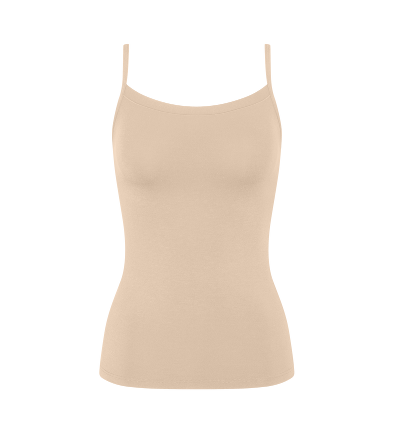 Caraco Fines Bretelles Sense Of Modal Spaghetti Top - Skin