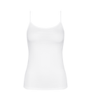 Caraco Fines Bretelles Sense Of Cotton Spaghetti Top - White