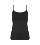 Caraco Fines Bretelles Sense Of Cotton Spaghetti Top - Black