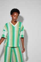 Blouse Billy Tricot Italien Rayures Green