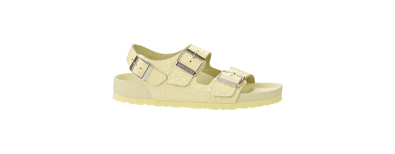 Sandalias EXQ de palomitas de maíz con relieve de reptil Milano NL