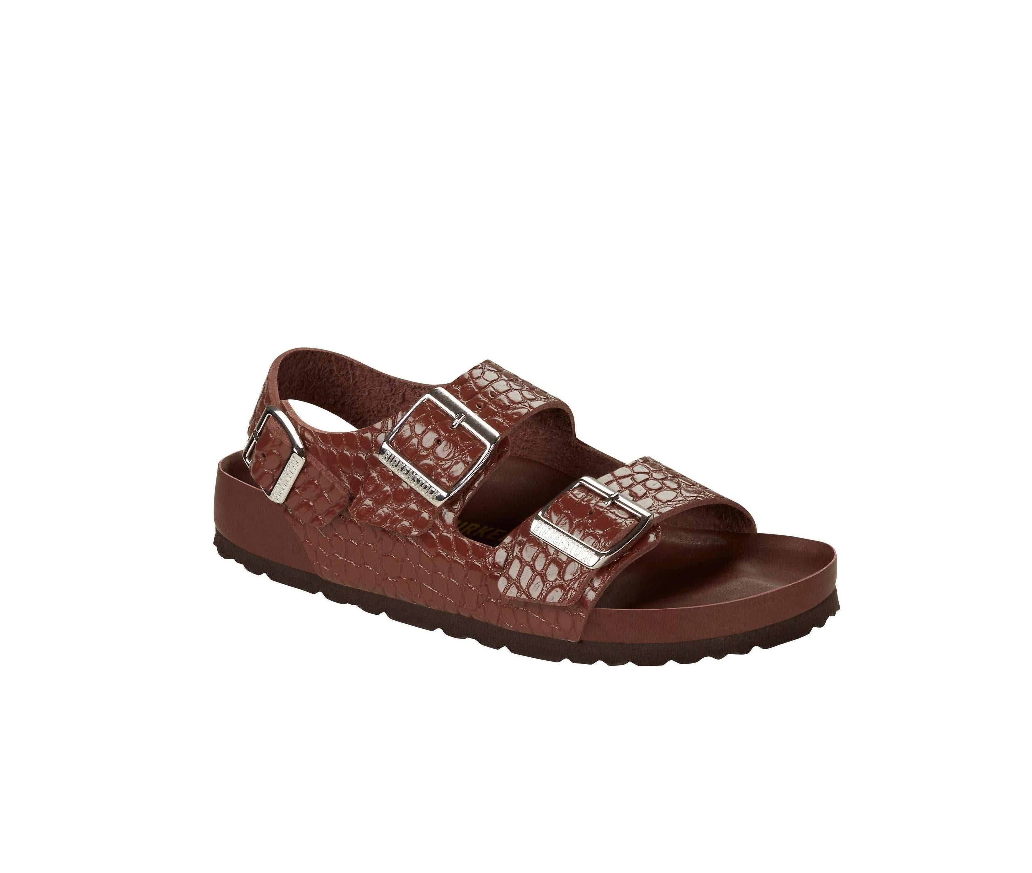 Sandalias Milano NL Reptile Emboss Choc EXQ