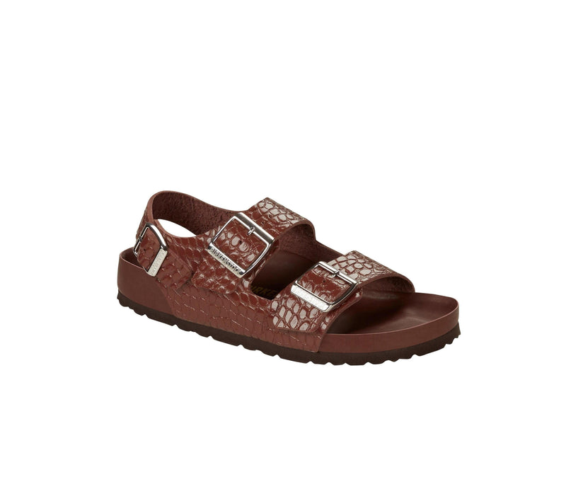 Sandales Milano NL Reptile Emboss Choc EXQ
