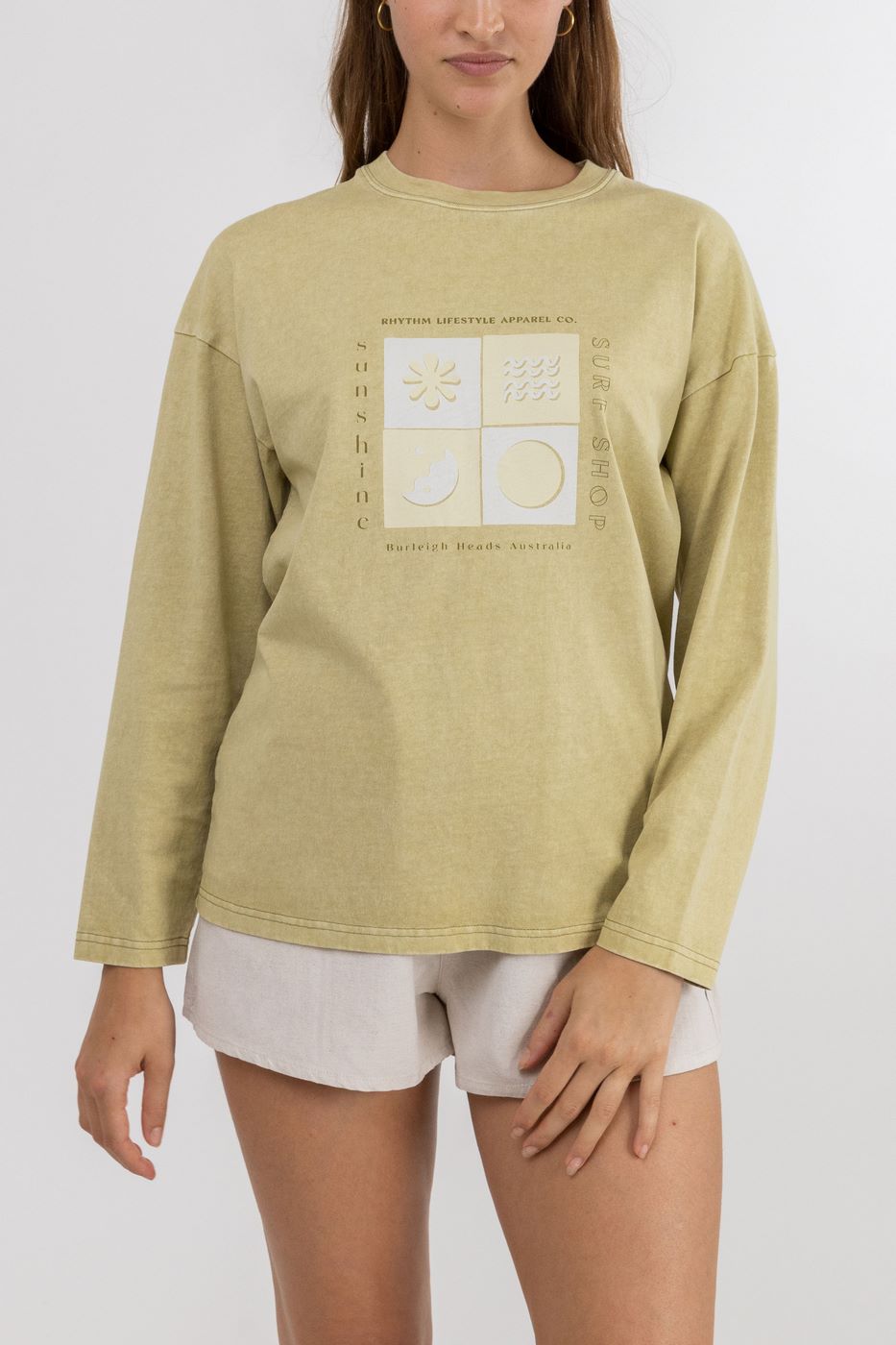 T-Shirt Shnshine - Washed Sage - Femme