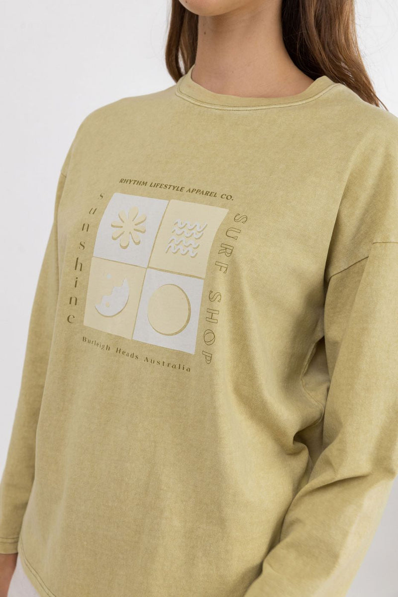 T-Shirt Shnshine - Washed Sage - Femme