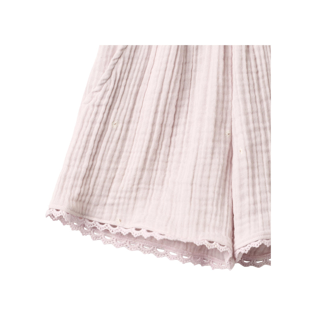 Shorts con pizzo Eileen - Fiori viola chiaro