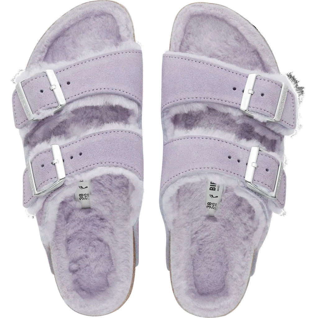 Sandalias Arizona Shearling Leve Purple Laf