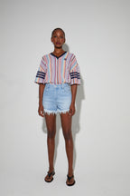 Blouse Billy Tricot Italien Rayures Colorful