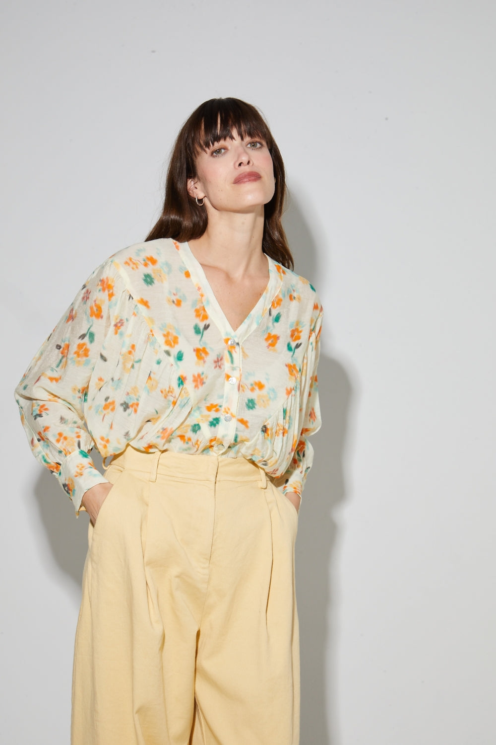 Blouse Elyse Print Capucine Isabel Fabriqué En Italie