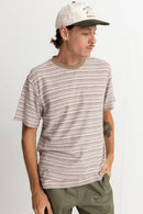 T-Shirt Vintage Strip - Chocolate - Homme