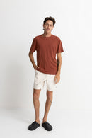 Rhythm - T-Shirt Linen - Brick - Homme