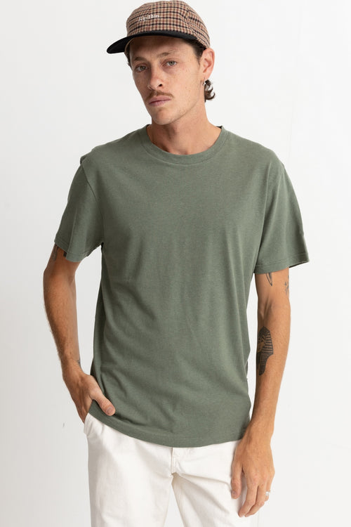 Rhythm - T-Shirt Linen - Brick - Homme