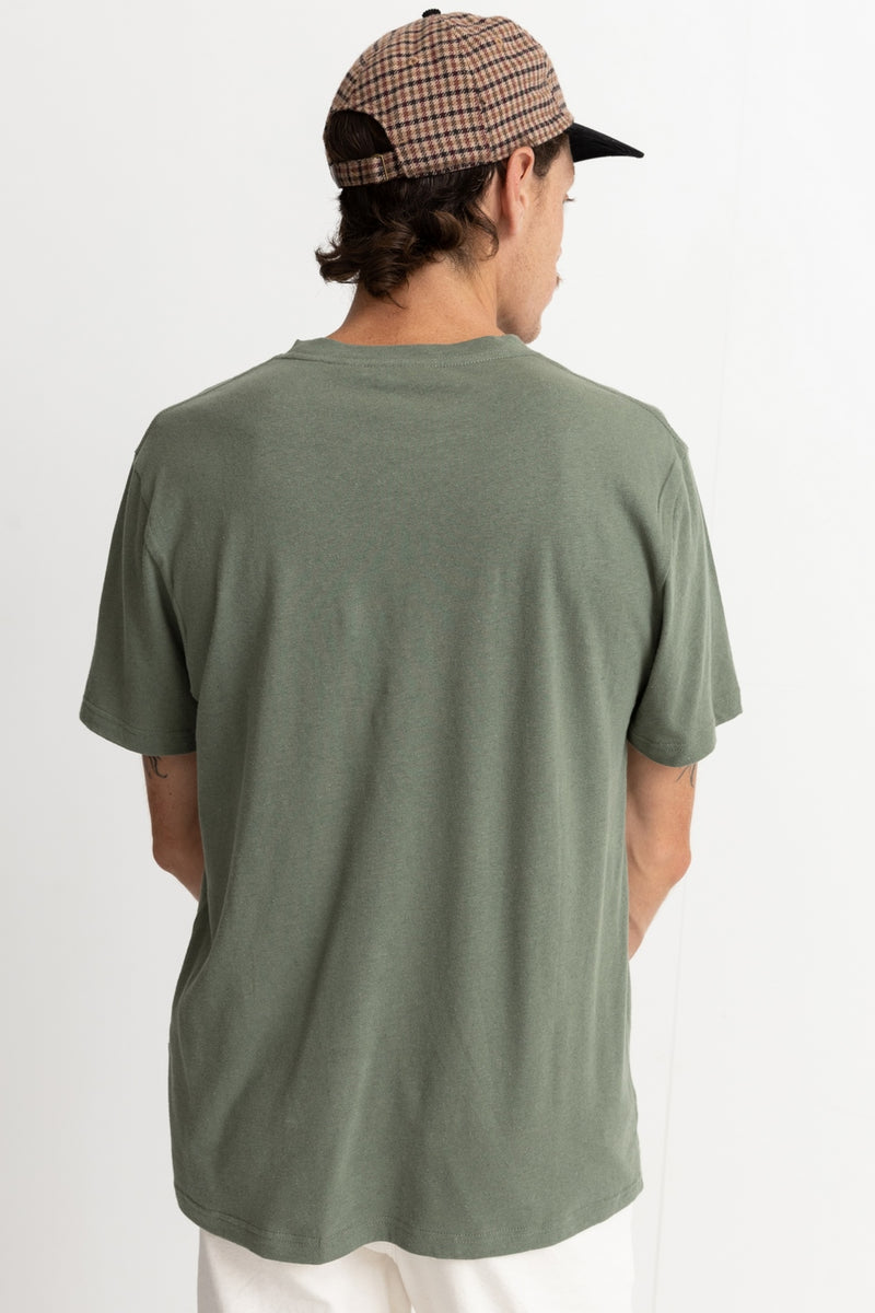 Rhythm - T-Shirt Linen - Brick - Homme