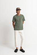 Rhythm - T-Shirt Linen - Brick - Homme