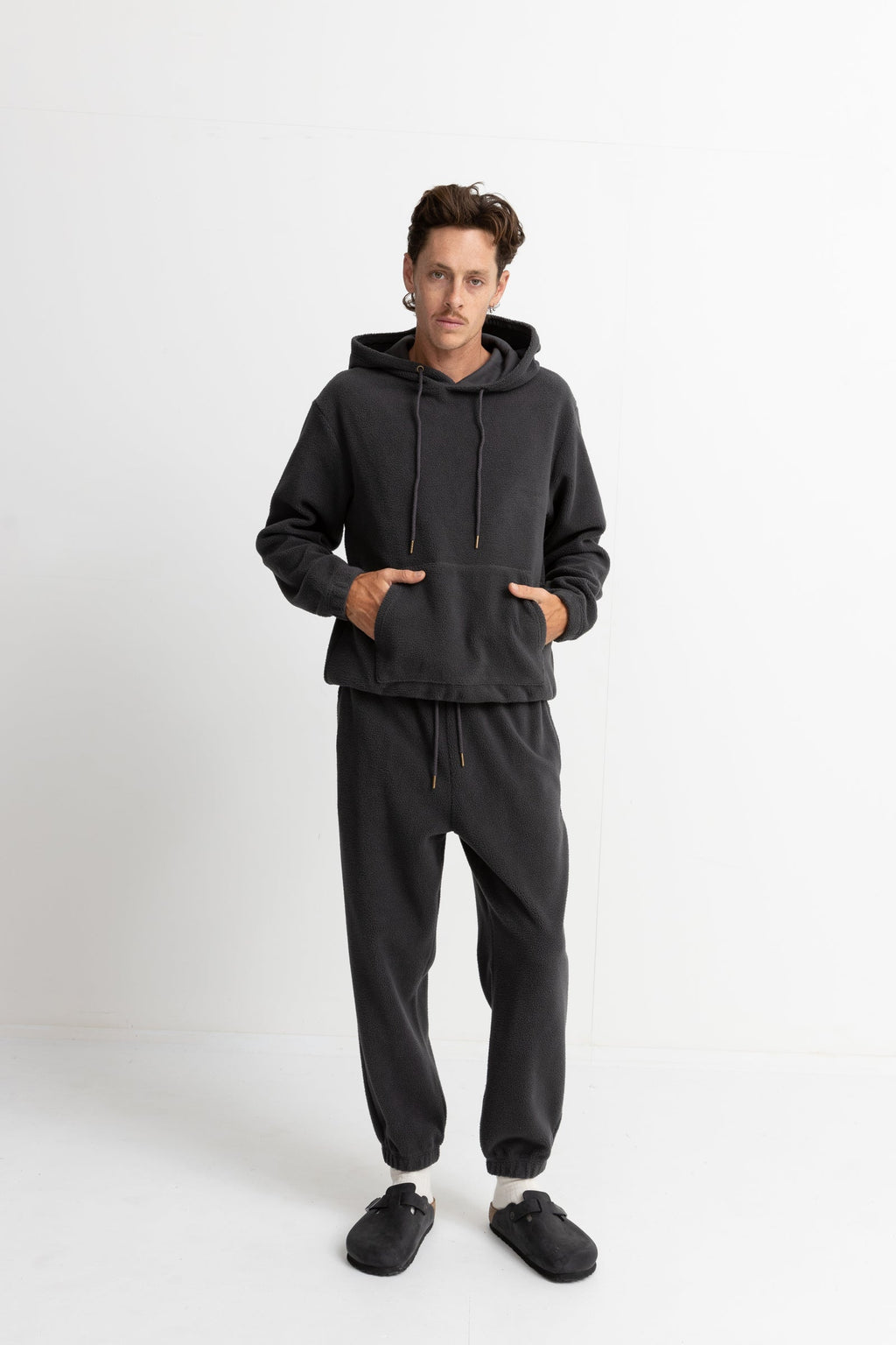 Pantalon Reverse Fleece - Vintage Black - Homme