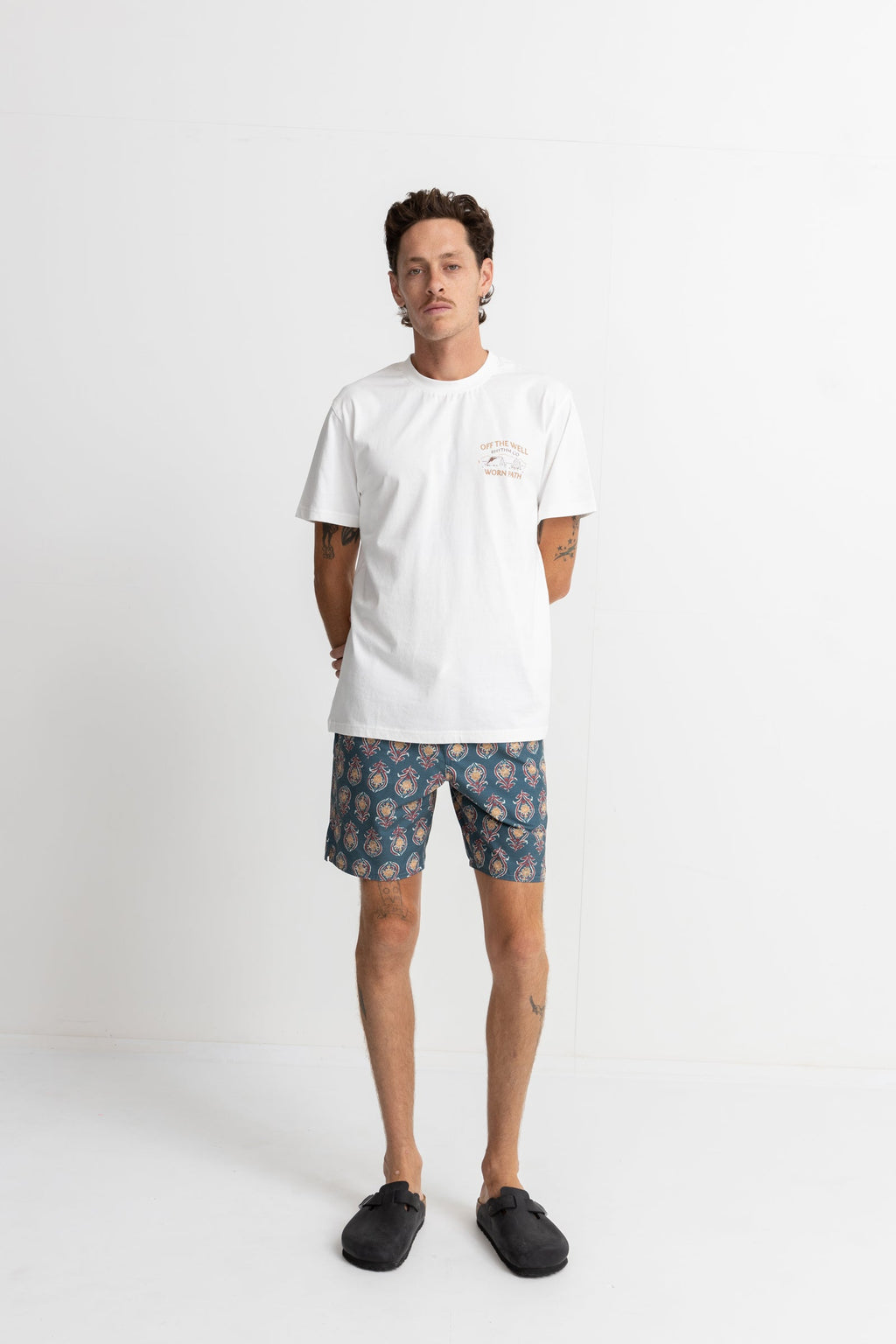 Camiseta Wilderness SS - Vintage White - Hombre