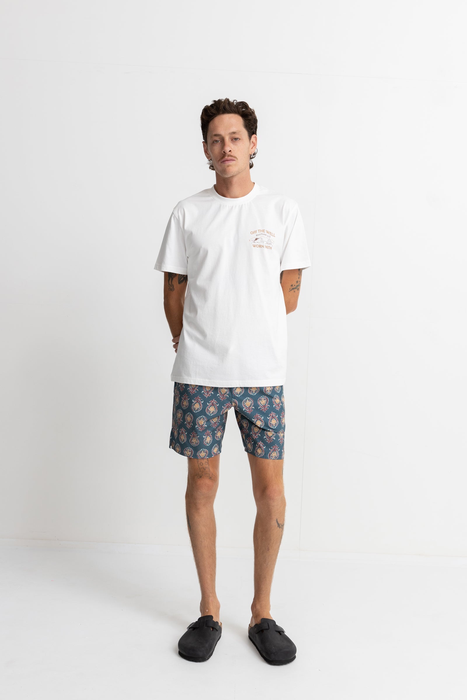 Camiseta Wilderness SS - Vintage White - Hombre