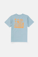 T-Shirt High Life Vintage Ss - Blue Fog - Homme