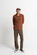 Rhythm - Chemise Box Ls Flannel - Rust - Homme