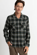Rhythm - Camisa de franela a cuadros de manga larga - Pino - Hombre
