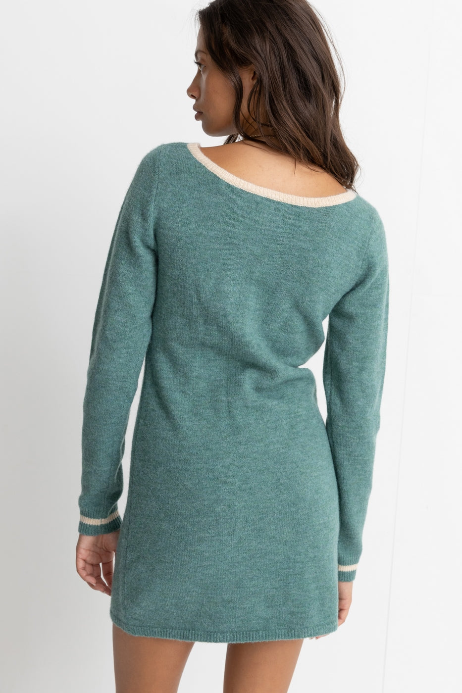 Noemie Mini Skirt Dress - Sea Green - Women