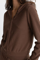 Rhythm - Sudadera con cremallera Light Layers - Chocolate - Mujer