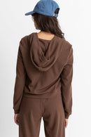 Rhythm - Sudadera con cremallera Light Layers - Chocolate - Mujer