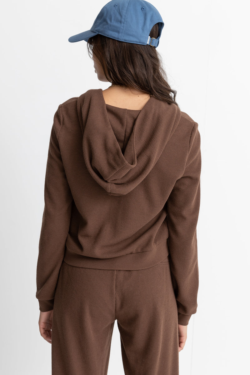 Rhythm - Sudadera con cremallera Light Layers - Chocolate - Mujer