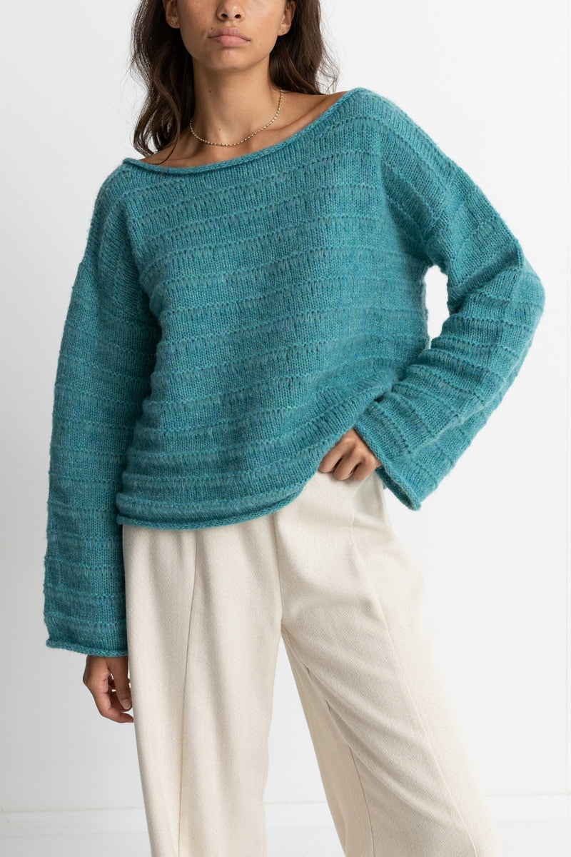 Rhythm - Maille Baklava Knit - Sea Green - Femme