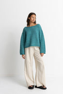 Rhythm - Maille Baklava Knit - Sea Green - Femme