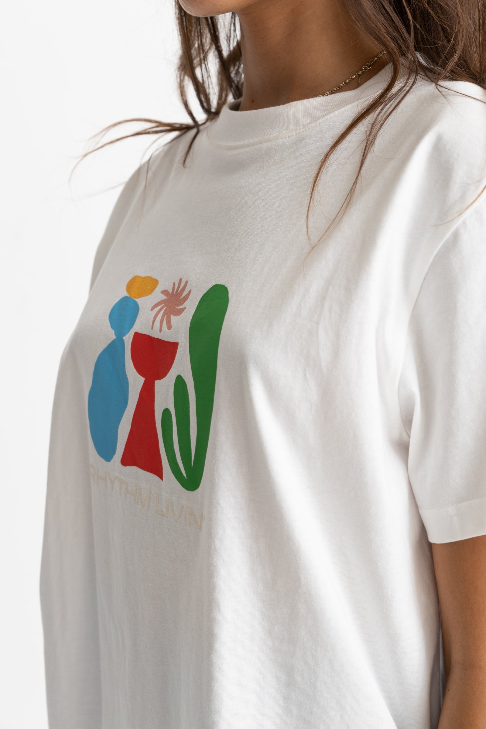 Rhythm - Lotti Boyfriend T-Shirt - White - Women