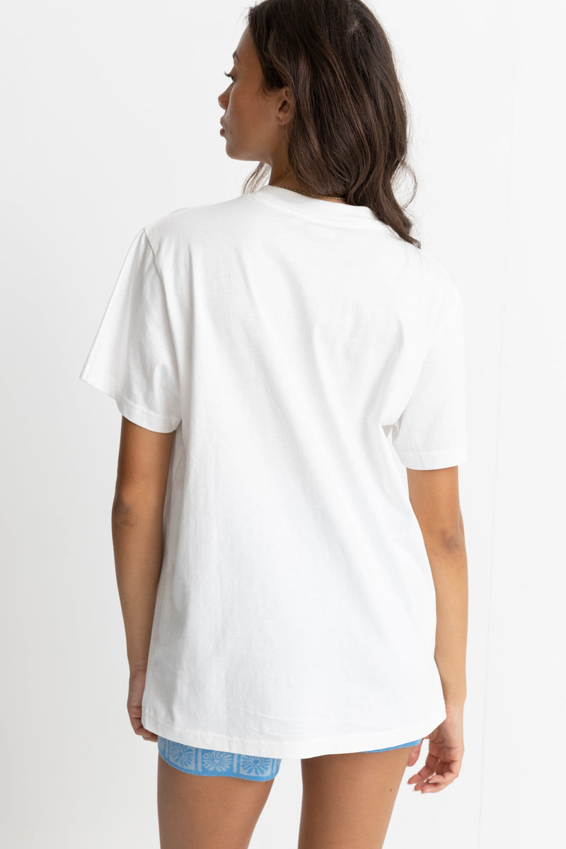 Rhythm - Camiseta Lotti Boyfriend - Blanco - Mujer
