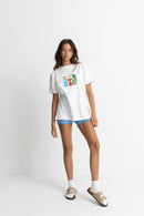 Rhythm - Camiseta Lotti Boyfriend - Blanco - Mujer