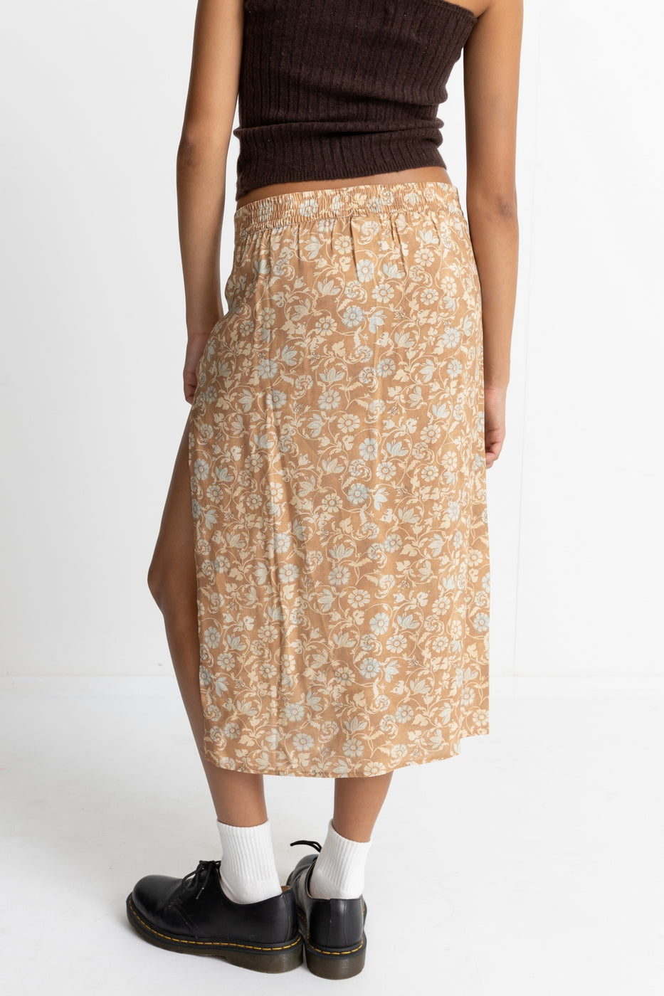 Rhythm - Robe Jupe Highland Low Rise Midi Skirt - Oak - Femme