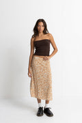 Rhythm - Robe Jupe Highland Low Rise Midi Skirt - Oak - Femme