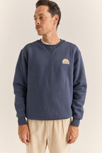 Sudadera Heavyweight Fleece Crew - Índigo - Hombre