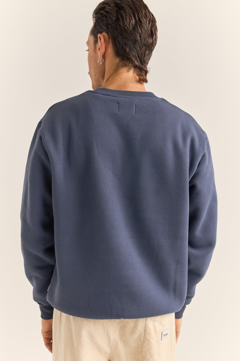 Sudadera Heavyweight Fleece Crew - Índigo - Hombre
