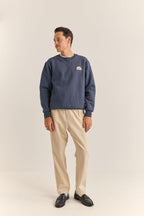 Sudadera Heavyweight Fleece Crew - Índigo - Hombre