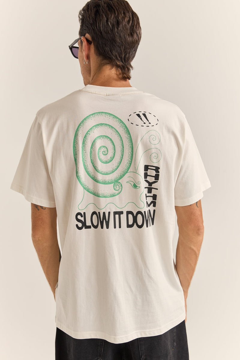T-Shirt Snail Vintage Ss - Vintage White - Homme