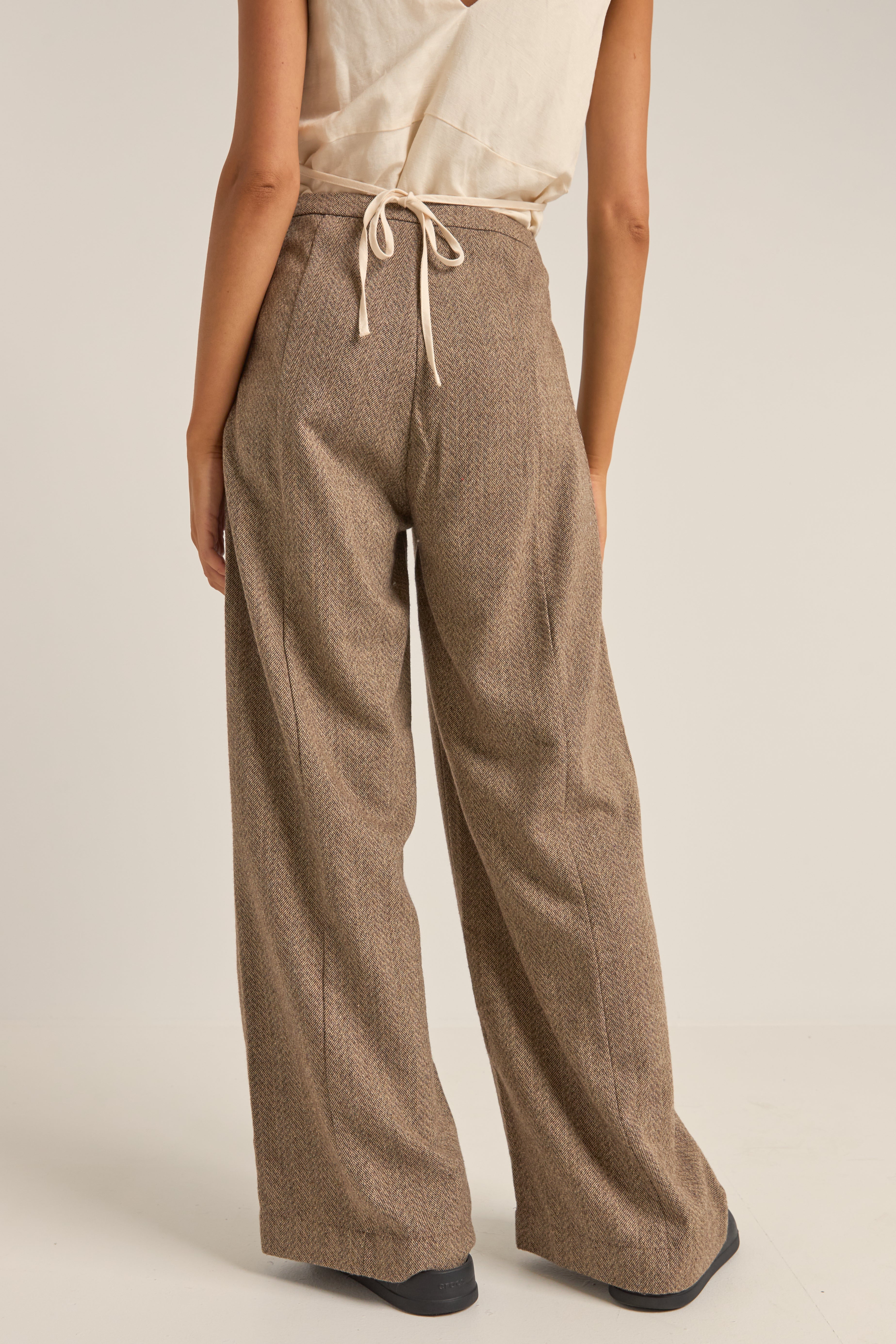 Pantalon Whitehaven Wide Leg - Cream - Femme