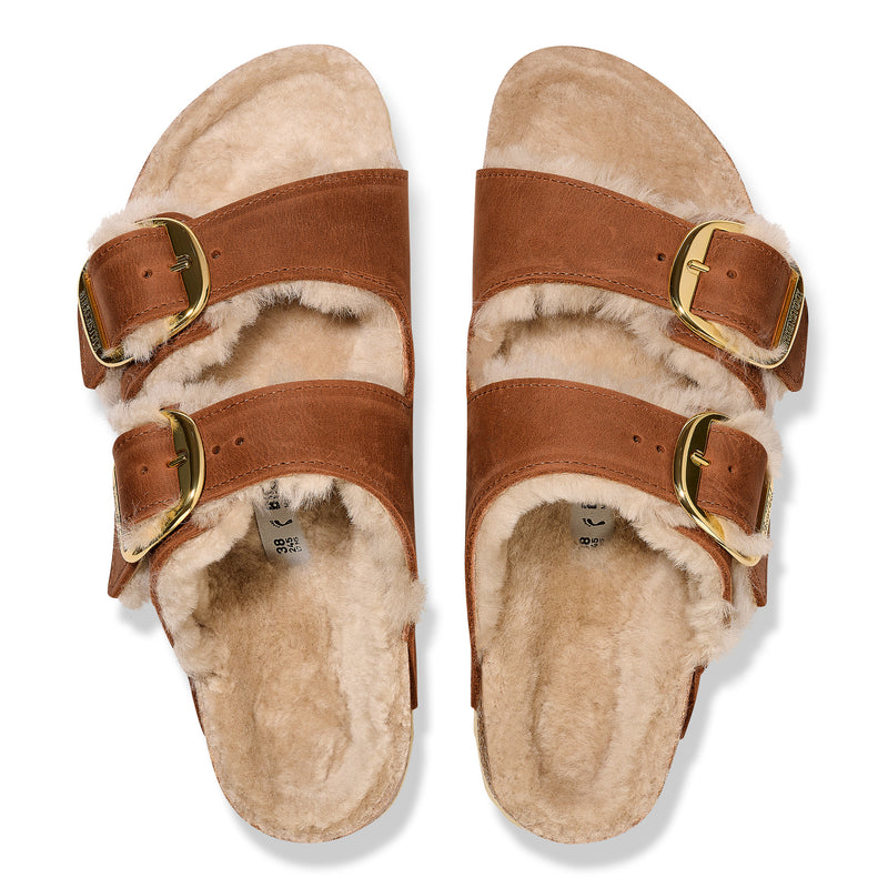 Sandales Arizona BB Shearling LEOI Cognac LAF