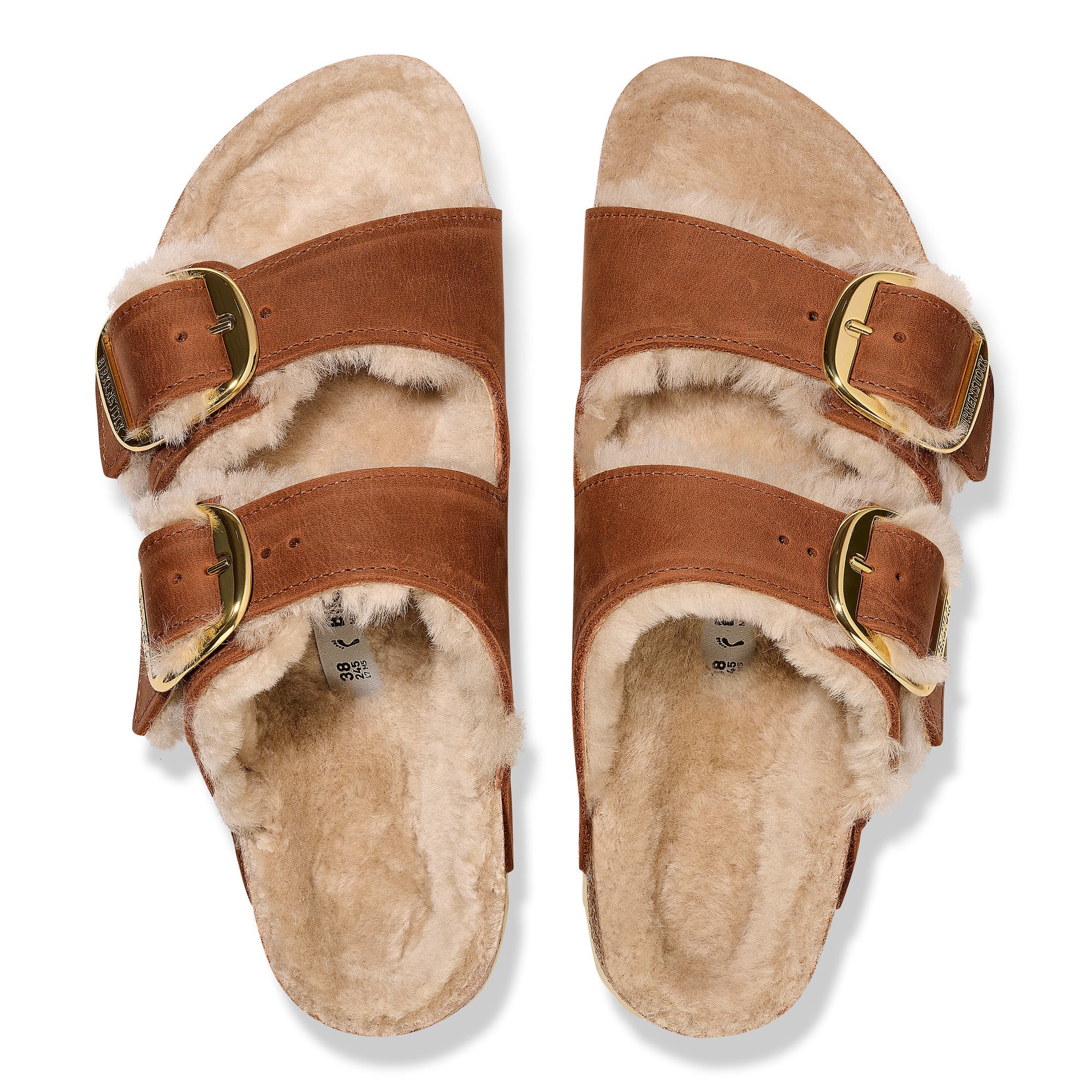 Sandalias Arizona BB Shearling LEOI Coñac LAF