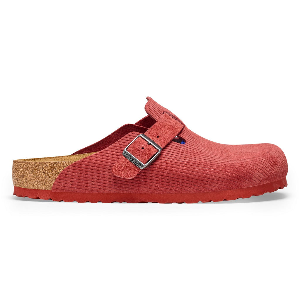 Boston Clogs Leve Corduroy Sienna Red
