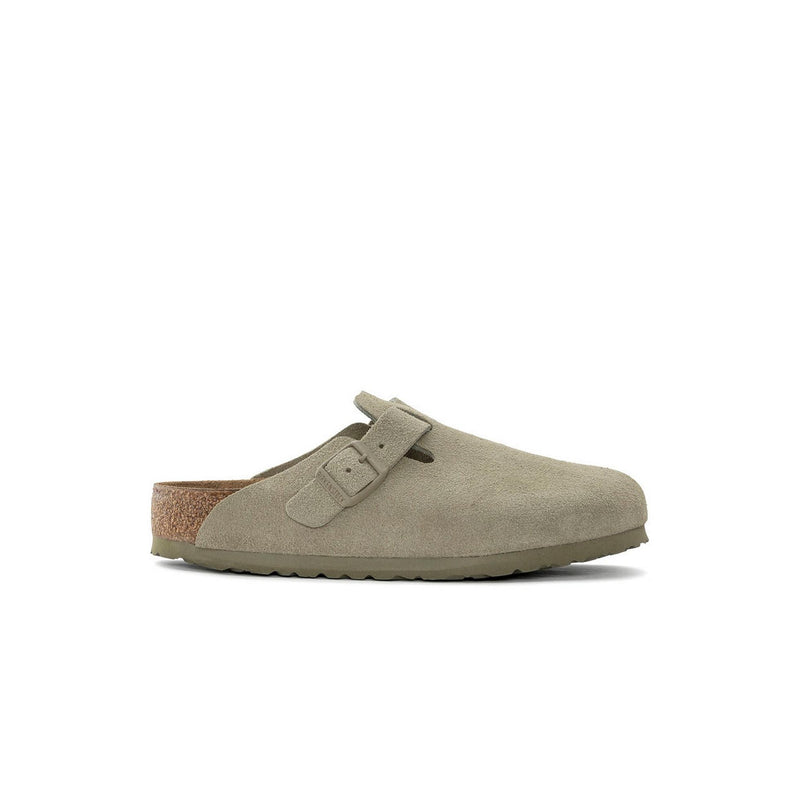 Birkenstock - Boston Suede Faded Khaki - Beige