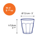 Pack De 6 Gobelets Picardie - Transparent - 16Cl